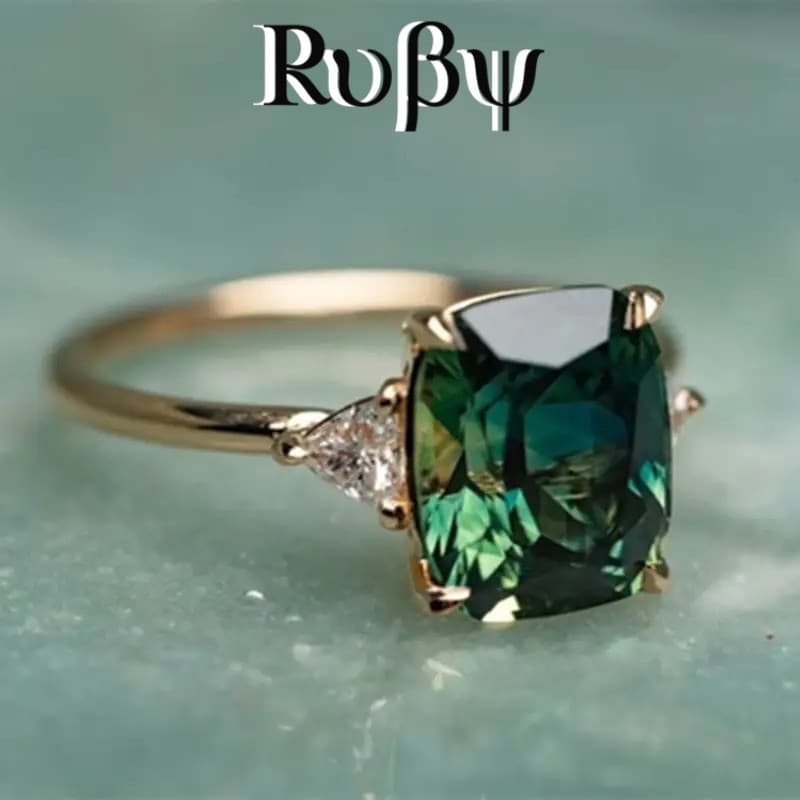 Ruby * Elegante Europeu Americano Exagerado Único Retro Anel Nova Princesa Anel de Noivado Feminino