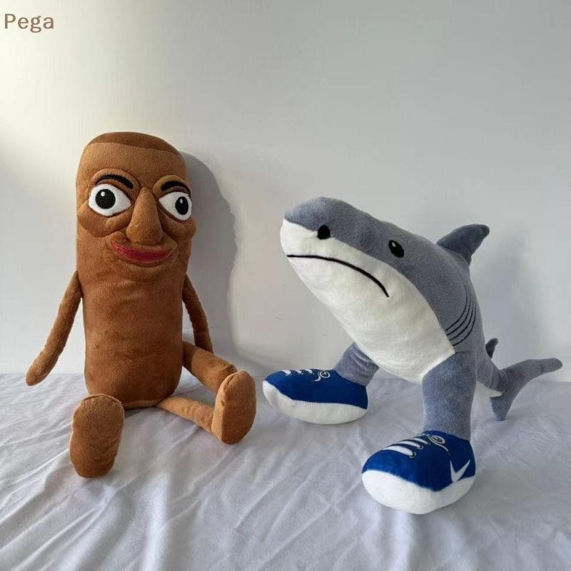 [Pega-t] Figuras De Brinquedo De Pelúcia Italianas Brainrot Meme , Engraçado Tung Sahur , Tubarão Em Tênis Viral AI Esta