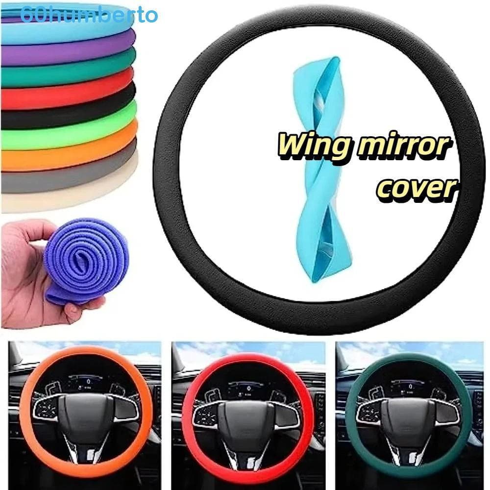 Capa De Direção Antiderrapante HUMBERTO , Volante De Carro De Silicone Ultrafina Resistente Ao Desgaste , Fácil Limpeza