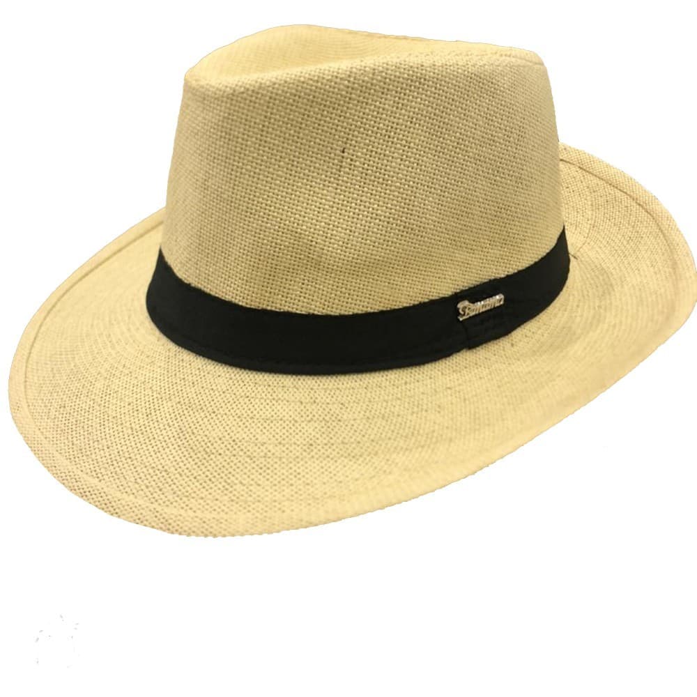 Chapéu Moda Panamá Aba Larga Casual Praia Masculino Feminino