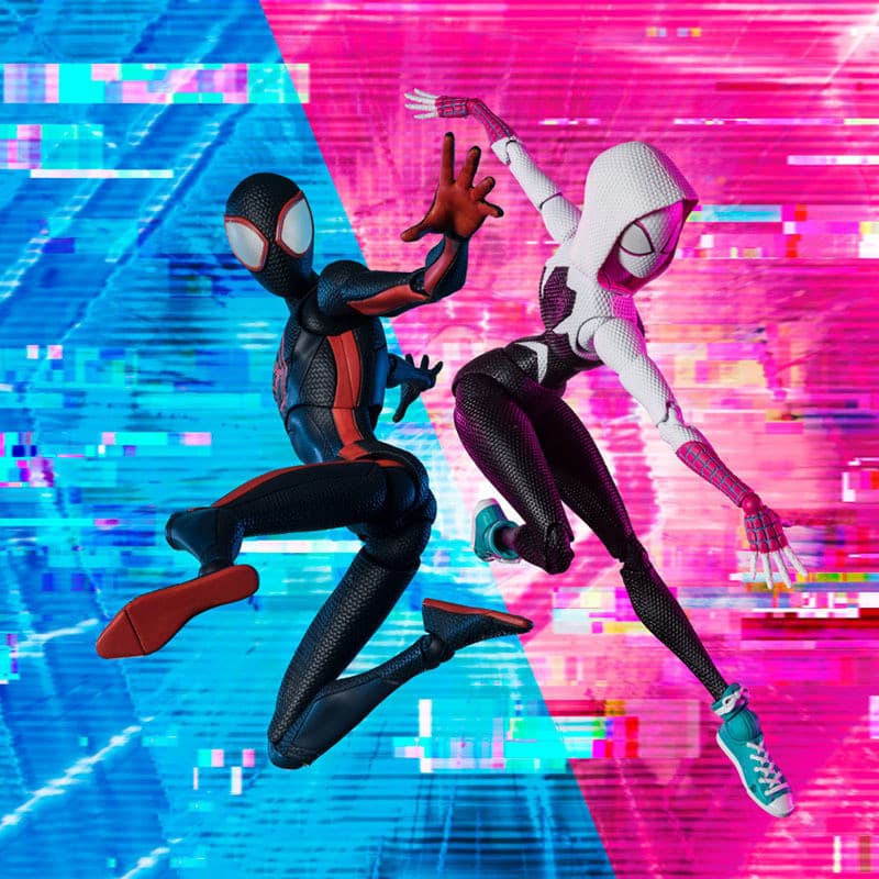Figuras De Ação Do Homem-Aranha De 15 Cm Ct Miles Morales Gwen Stacy No Verso Da Shf Figura Modelo Presente Amigo