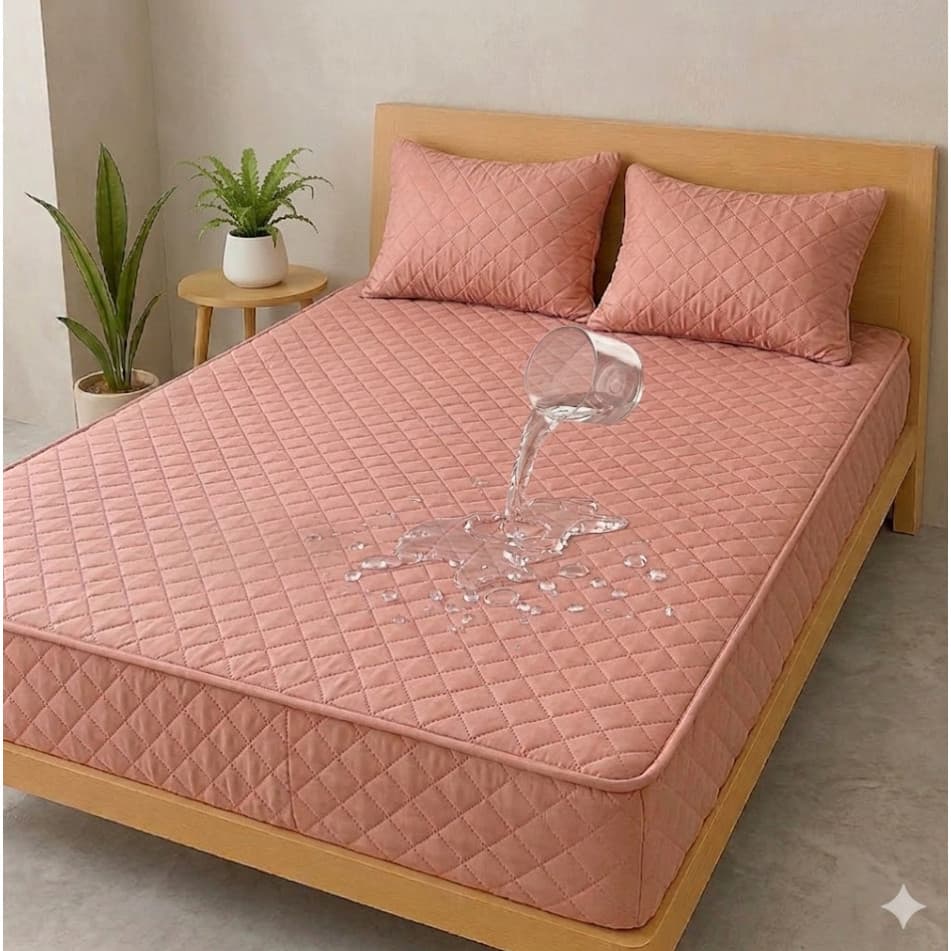 Capa Protetora Impermeável Com Elástico Colchão Cama Matelado