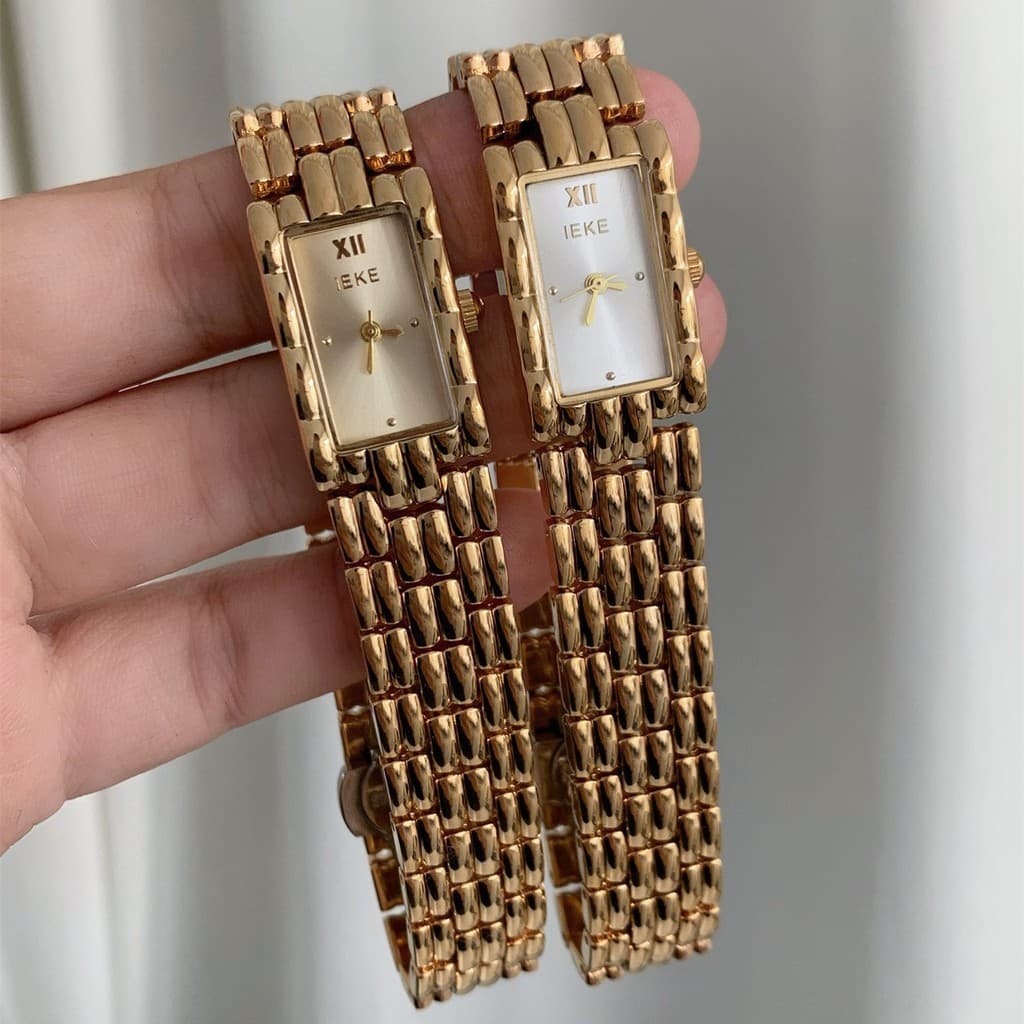 IEKE pulseira estilo High-End Medieval requintado ins relógio feminino temperamento retangular Retro Commuter relógio de