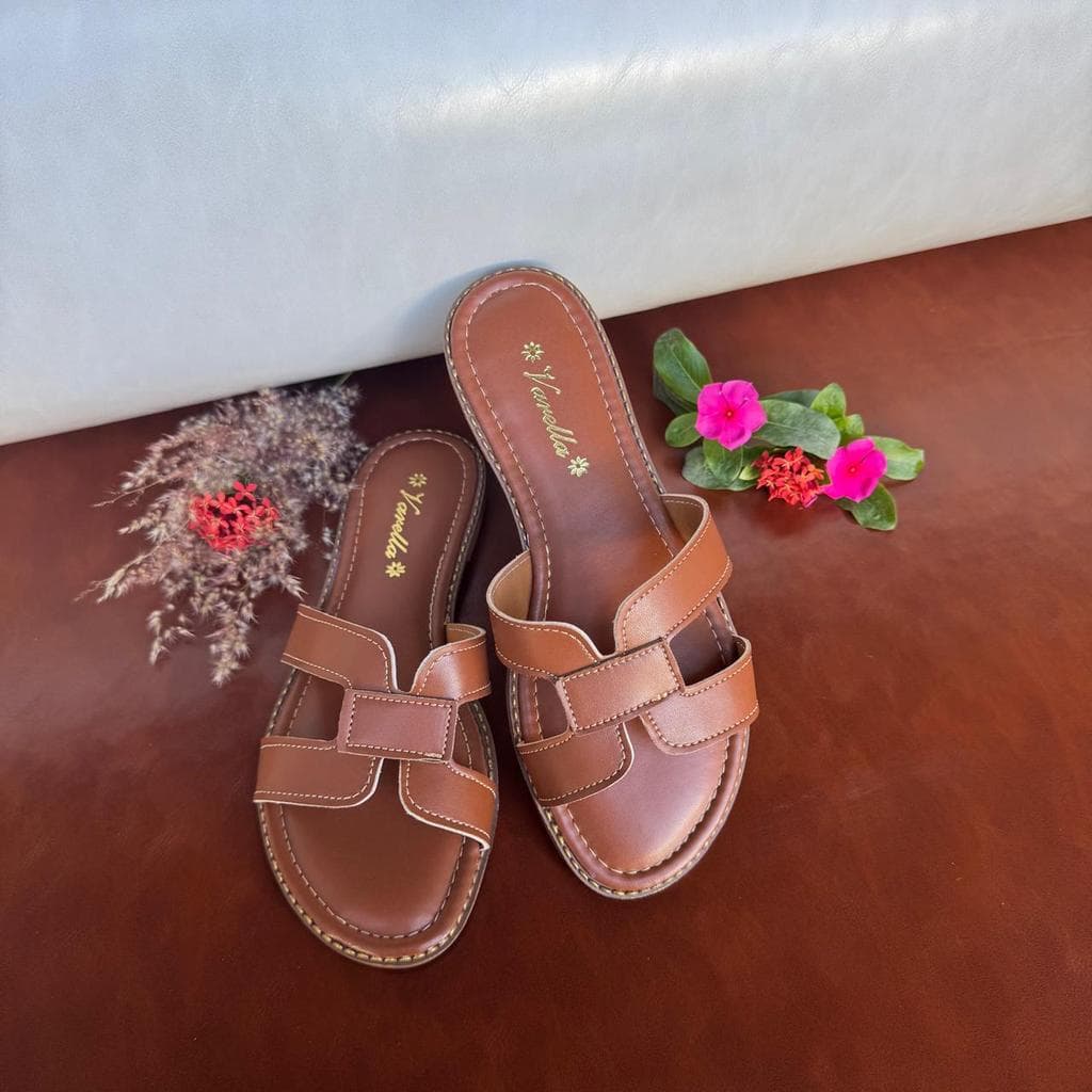 Chinelo Rasteirinha bico redondo Feminina H Simples Dia a Dia Casual Numeração Especial Tamanho Grande 40,41,42,43