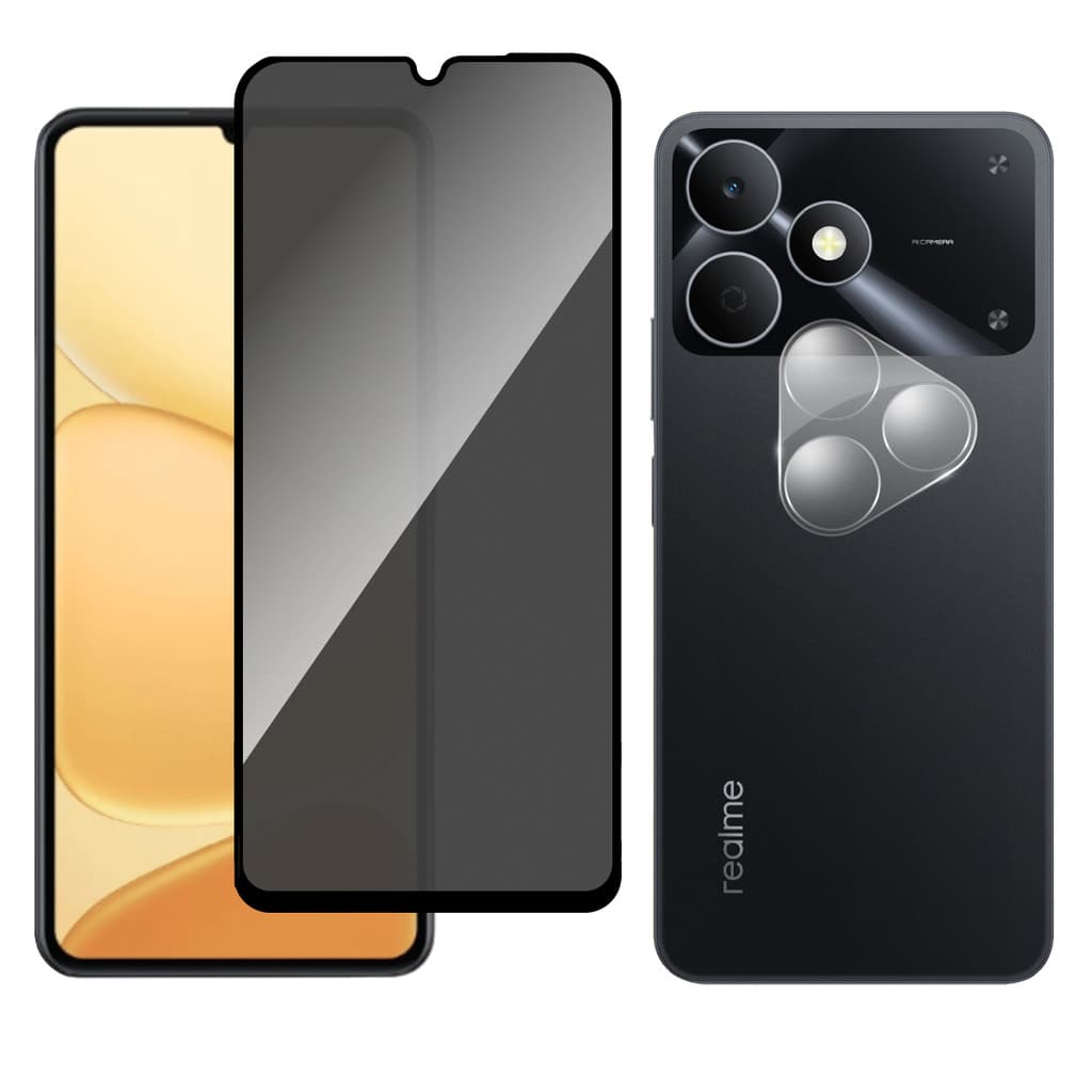 Película Vidro Privacidade + Película Câmera Para Realme Note 80s