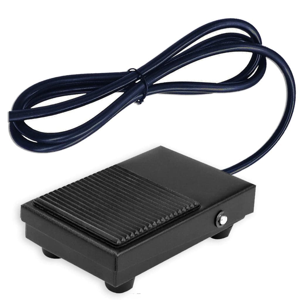 Interruptor de Pedal Momentâneo 250VAC 10A SPDT 1NO1NC, Interruptor de Pedal de Uso Pesado com Cabo de 6 pés, Preto