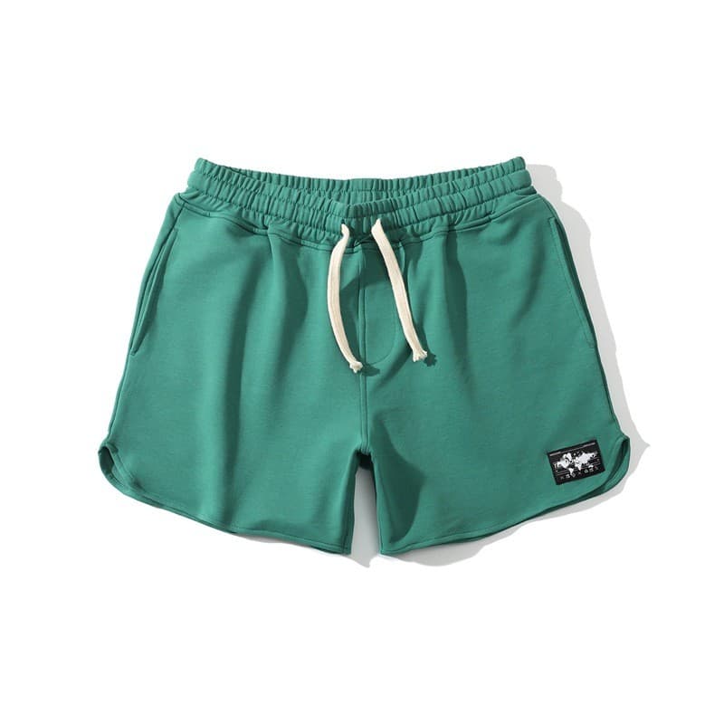 High-End puro algodão esportes Shorts masculino correndo Fitness calças de três pontos verão malha Sweatpants masculino