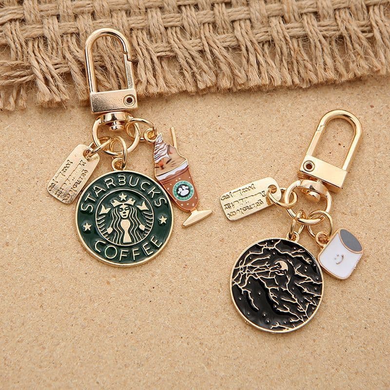 Chaveiro Retrô Starbucks , Pingente De Unidade flash USB , Enfeite De Bolsa De Desenho Animado , Presente Universitário