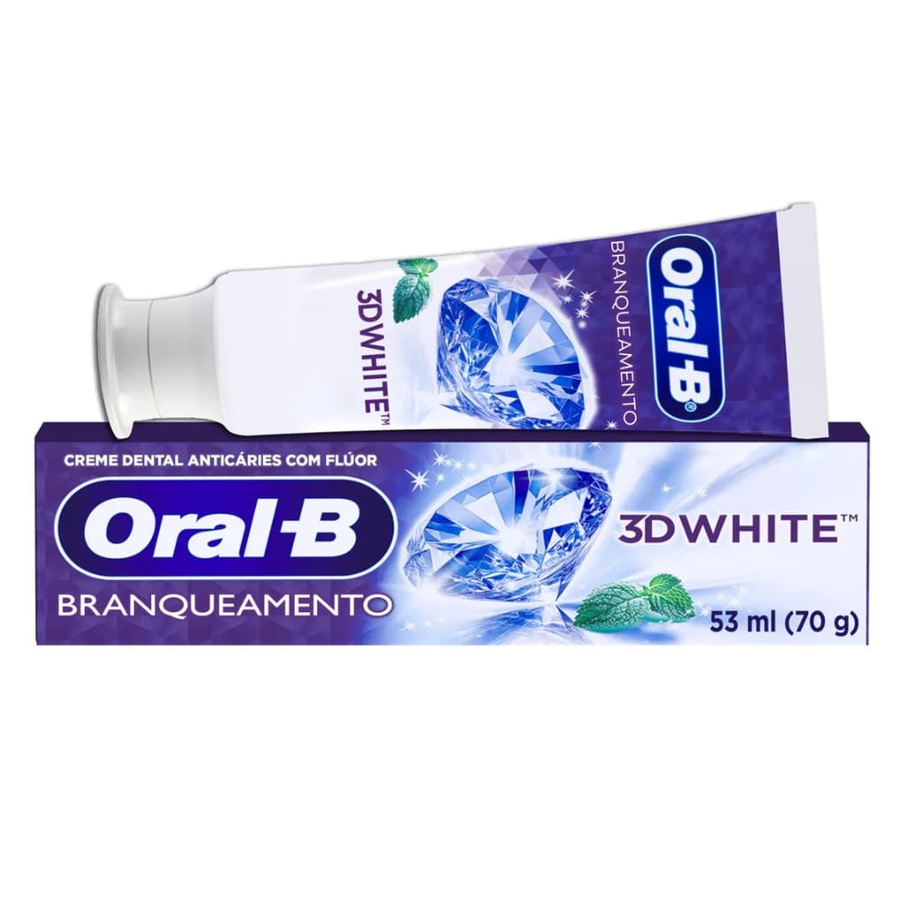 CREME DENTAL ORAL-B 3D WHITE BRILHANTE FRESH 70G