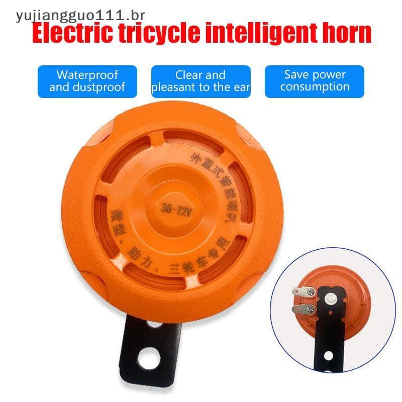 # Novo 1 Peça Universal 12V 36-72V Bateria Veículo Triciclo Buzina À Prova D'água Sino De Bicicleta Elétrico Eletrônica