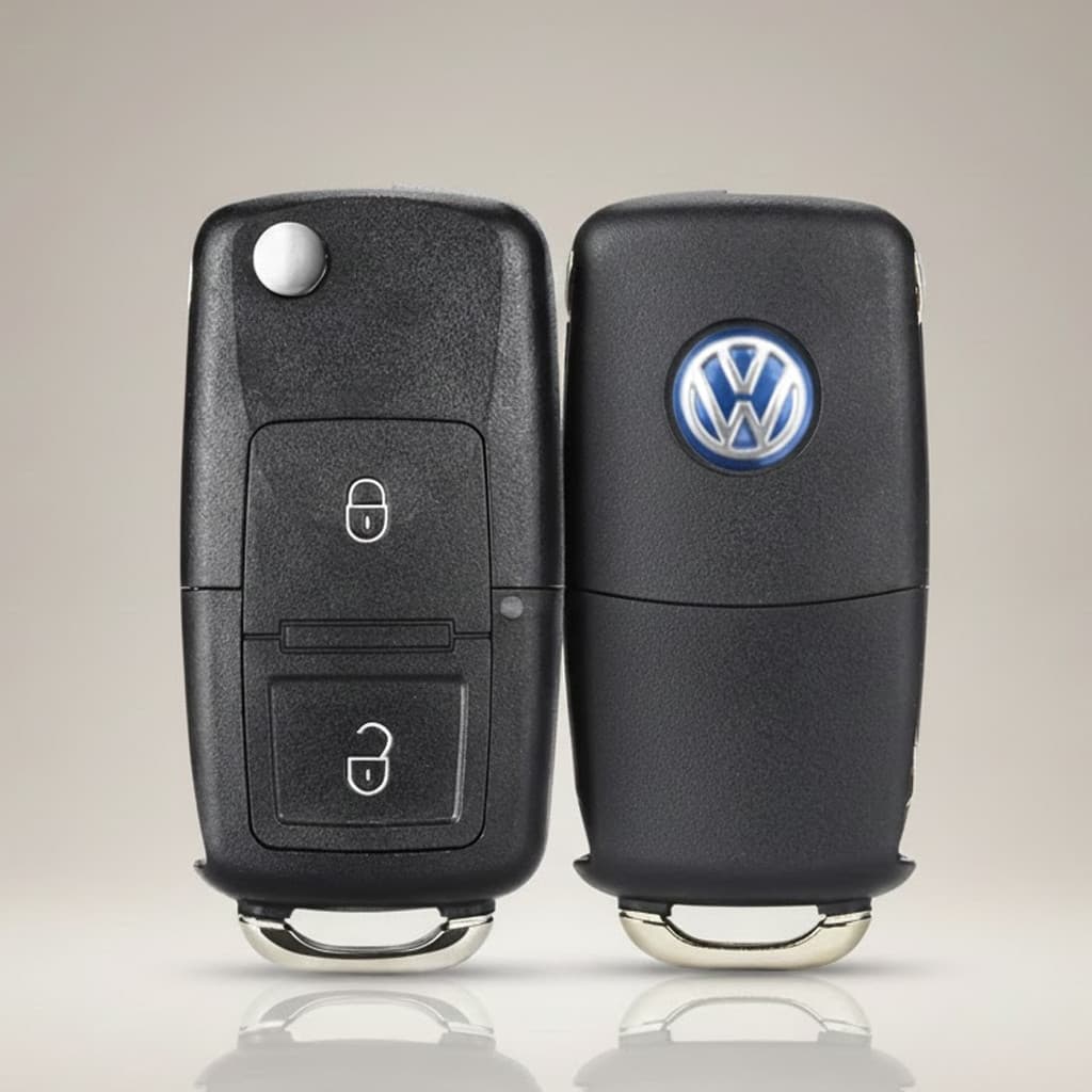 Capa Chave VW substituição  2 Botões Saveiro G5 Golf Fox Amarok 2009 a 2012 – Modelo Original | Troca Fácil