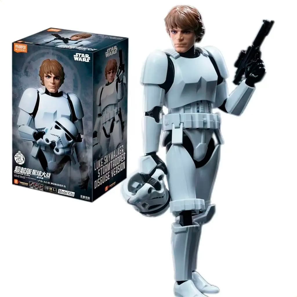Boneco Coleção Star Wars Luke Skywalker Guerra nas Estrelas Uma Nova Esperança 103 Peças