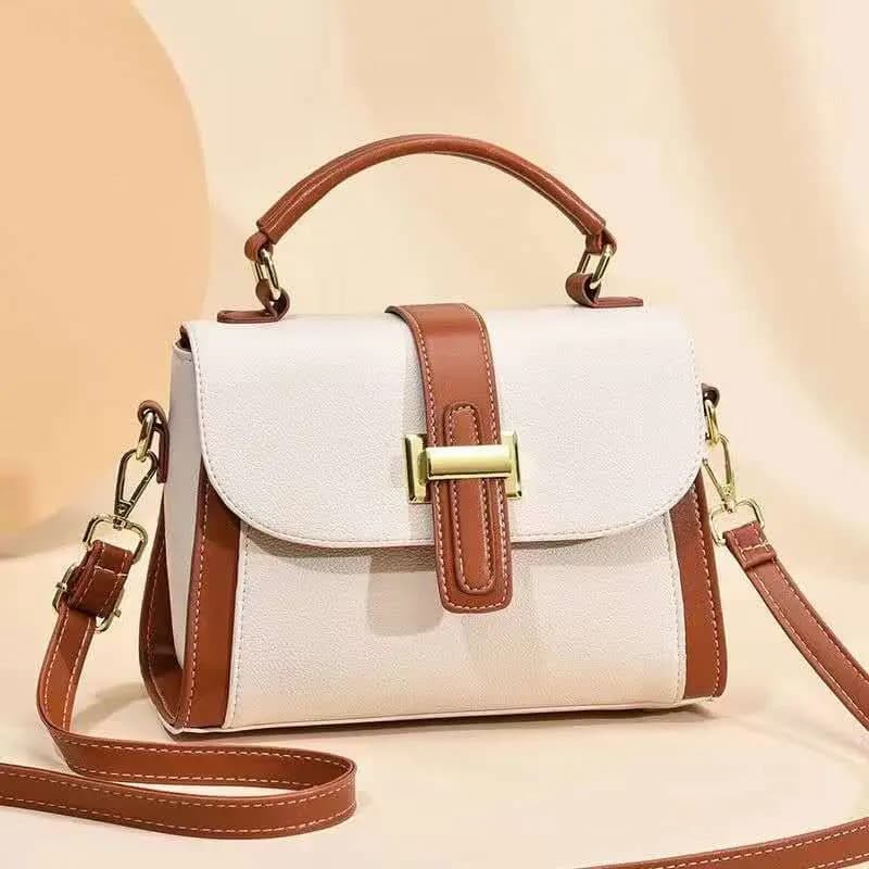 Bolsa  Fecho Dourado Transversal  Fashion Bag Mahbheli A1