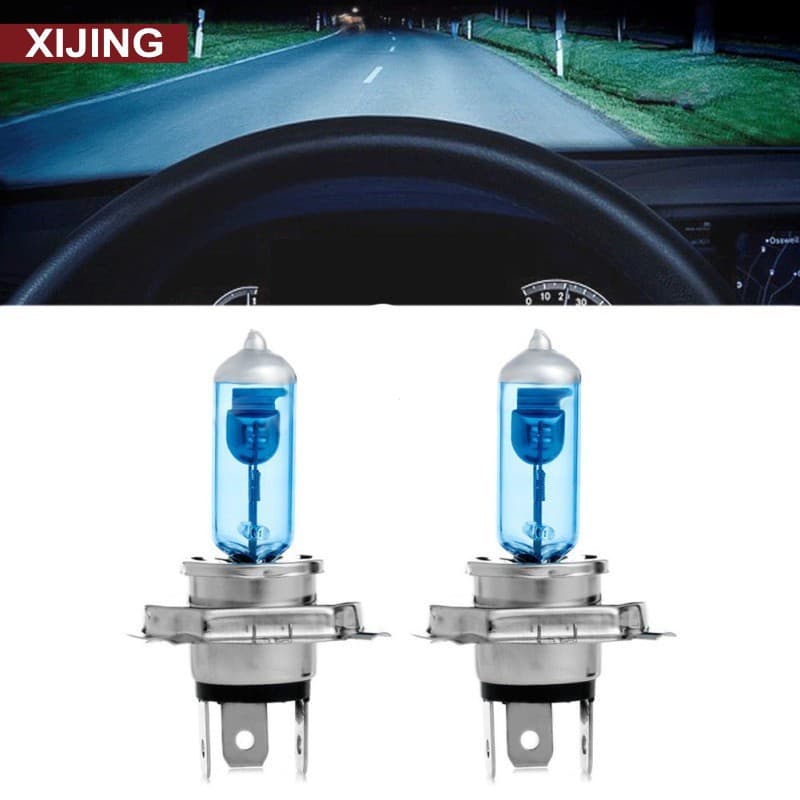 2x Lâmpadas Xenon Branca De 12V 100W 5000k/Lâmpada Globo De Claro Para Carro