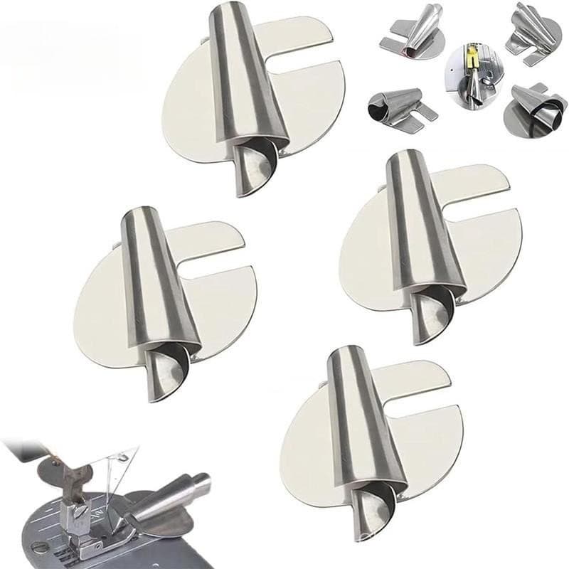 Kit De Pé Para Máquina De Costura , 4 Unidades , Bainha Enrolada , 7Mm De Largura Estreita , Calcador De