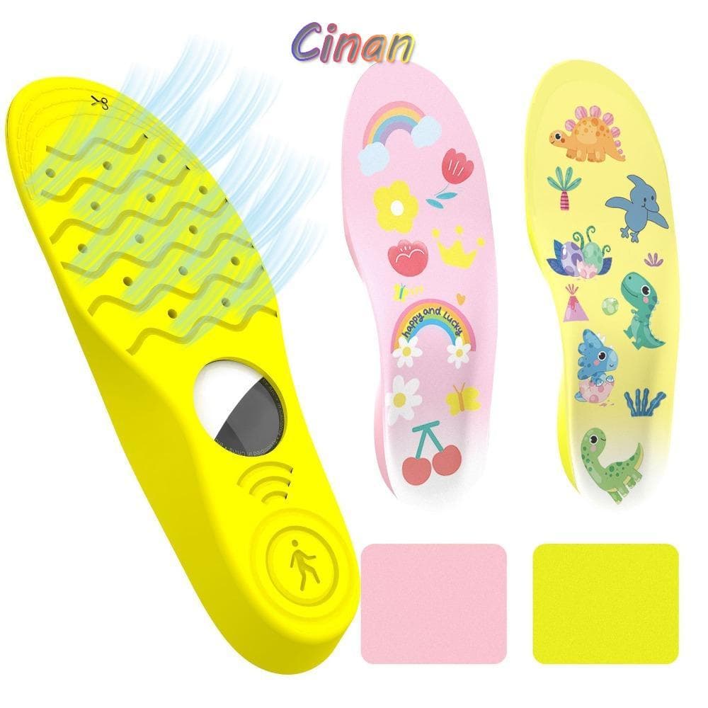 CINAN 1 Par De Palmilhas Para Sapatos , Anti-Perda De 135-230 Mm , Capa Oculta Rastreador , PU