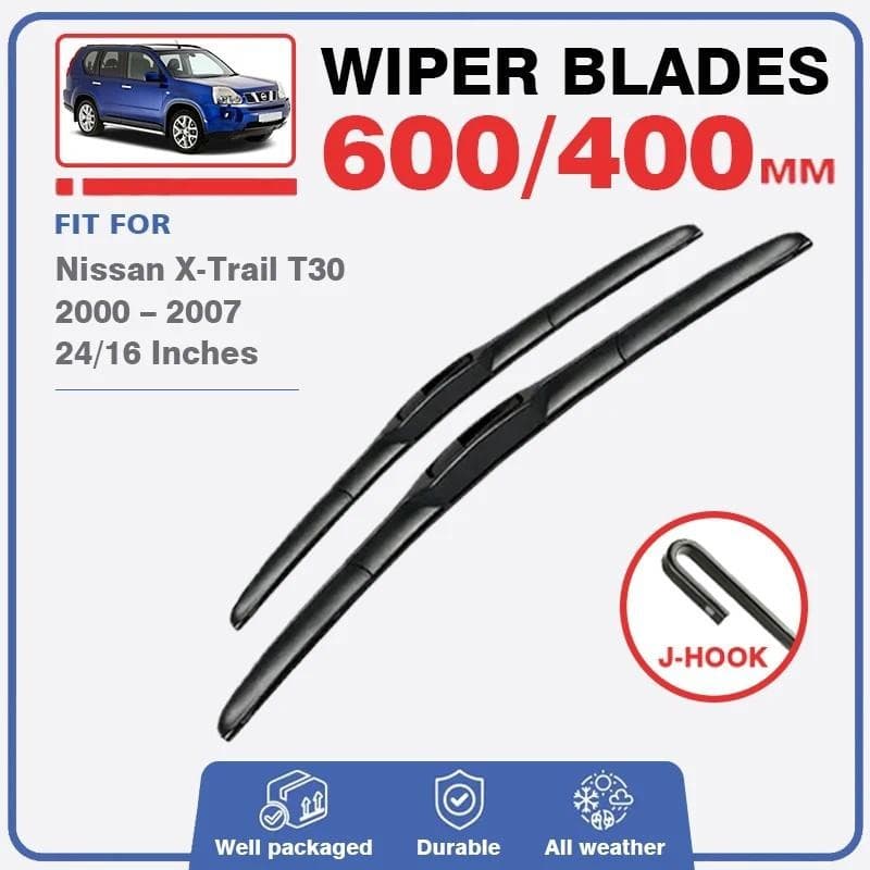 Conjunto De Lâminas De Limpador Dianteiras E Traseiras Para Nissan X Trail X-T30 2000-2007 Pára-Brisa Acessórios Carro J