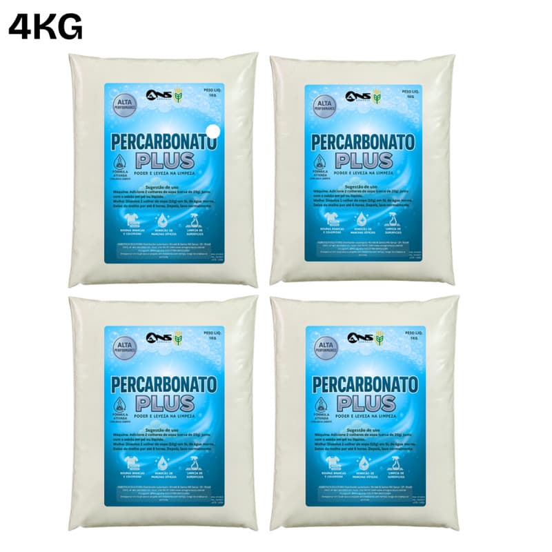 Percabonato de Sódio Plus Tira Manchas 4Kg Alto poder de Limpeza