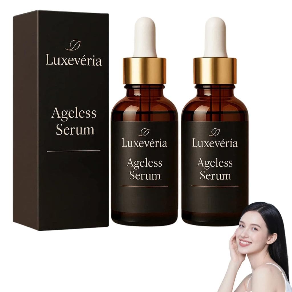 Luxevéria Ageless Serum, Solução Líquida Anti-Envelhecimento, Sérum Facial Profissional - Firma Intensamente a Pele para