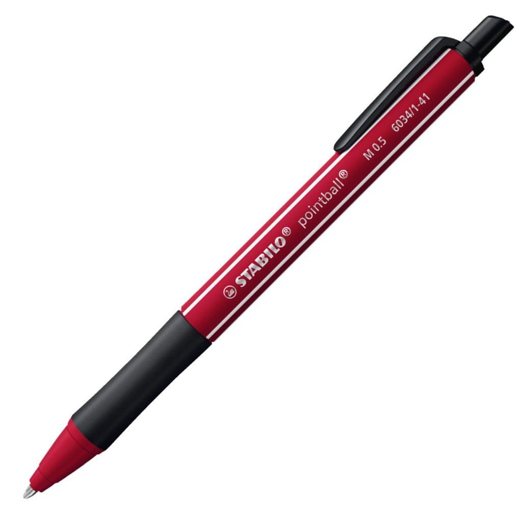 Caneta esferográfica 0.5 Pointball Nature Colors Wildflower 6034/1-41 Vermelho Stabilo