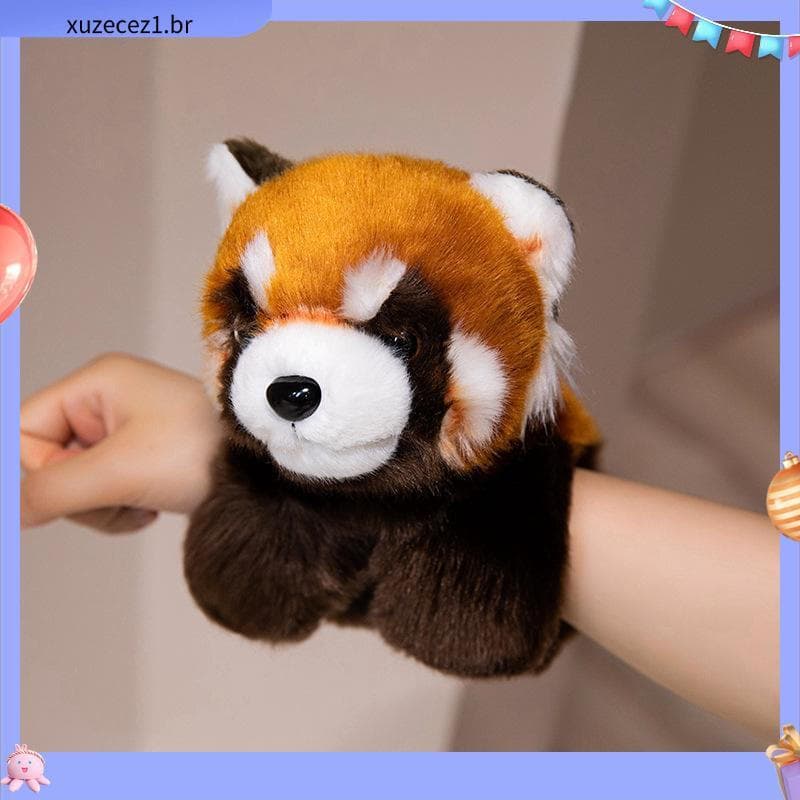 Panda Vermelho Brinquedo De Pelúcia Bonito Plushie Guaxinim Presente De Aniversário Brinquedos Para Crianças Menina