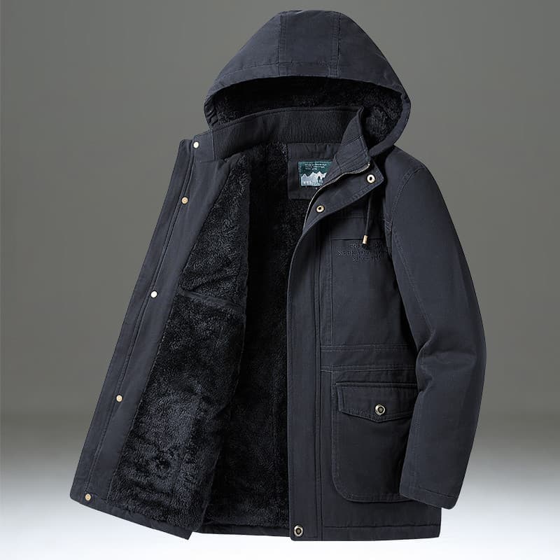 Workwear Jaqueta acolchoada de algodão masculina acolchoada de lã espessada jaqueta de inverno masculina jaqueta acolcho
