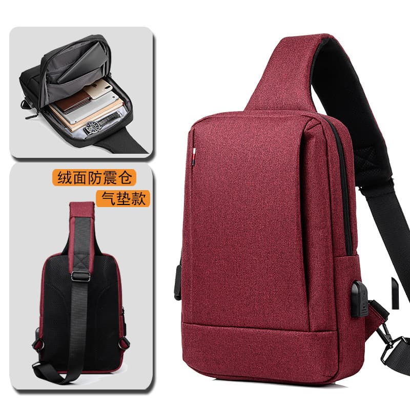 Masculino feminino novo estilo de grande capacidade Oxford pano peito saco mensageiro Casual bolsa de ombro à prova dwat