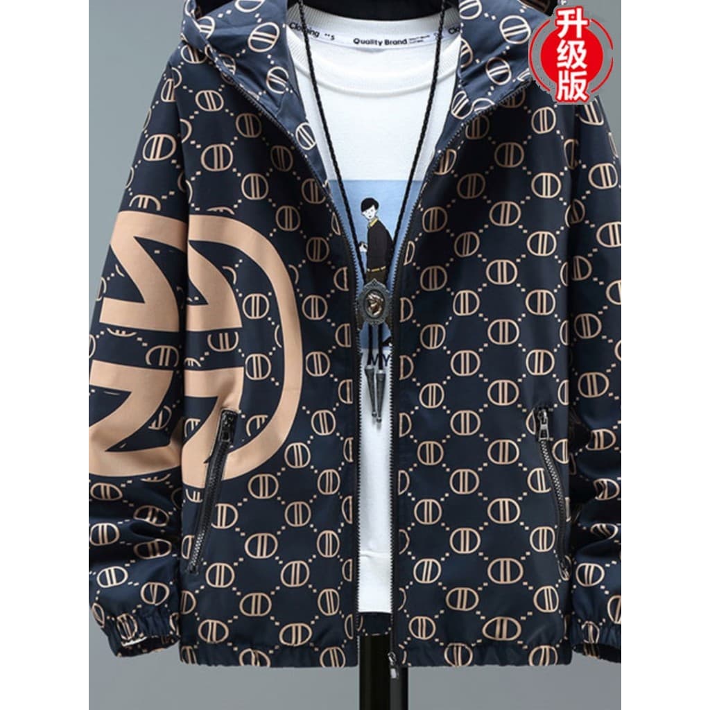 Estação europeia jaqueta espírito cara jaqueta fina masculina primavera outono estilo na moda versão coreana Casual à pr