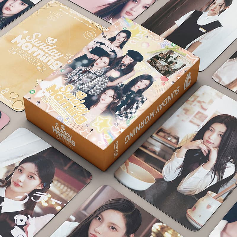 55pcs/box ILLIT Photocards Sunday Morning Álbum KPOP LOMO Cartão De Coleção