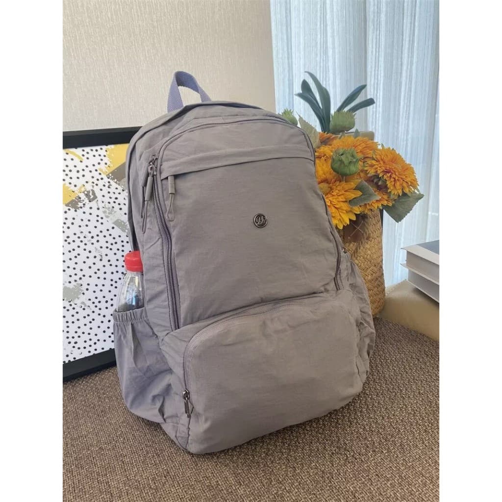 Mochila casual leve, mochila escolar de grande capacidade para estudantes