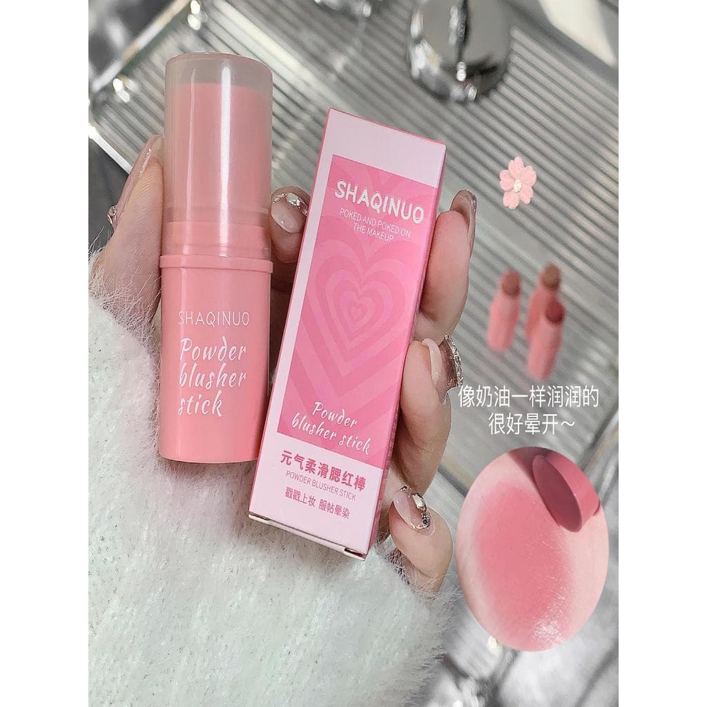 Blush Super fácil de usar, blush de venda quente, bastão aqui, blush saturado, creme de lama, blush, roxo, tapete de cor