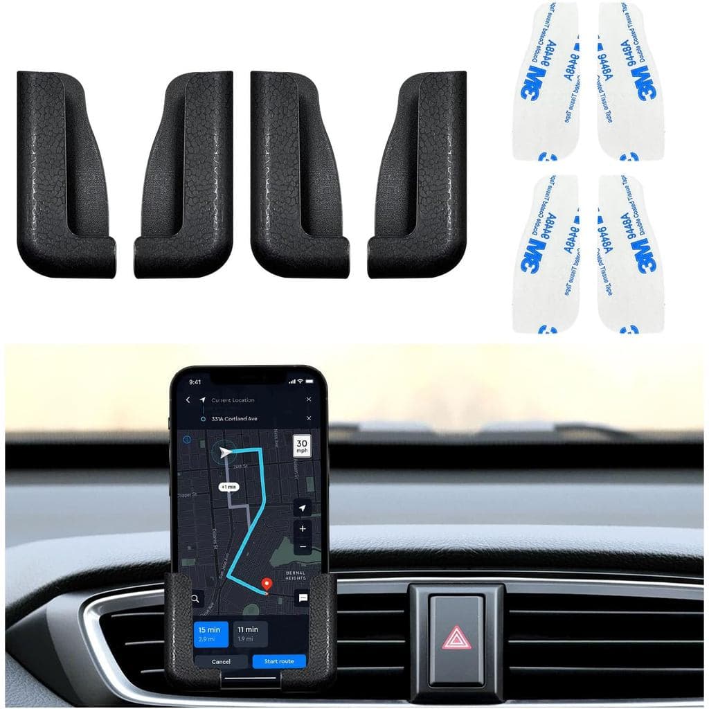 4 Suportes Multifuncionais para Celular, Suporte Ajustável para Painel de Carro, Montagem Autoadesiva para Celular, Supo