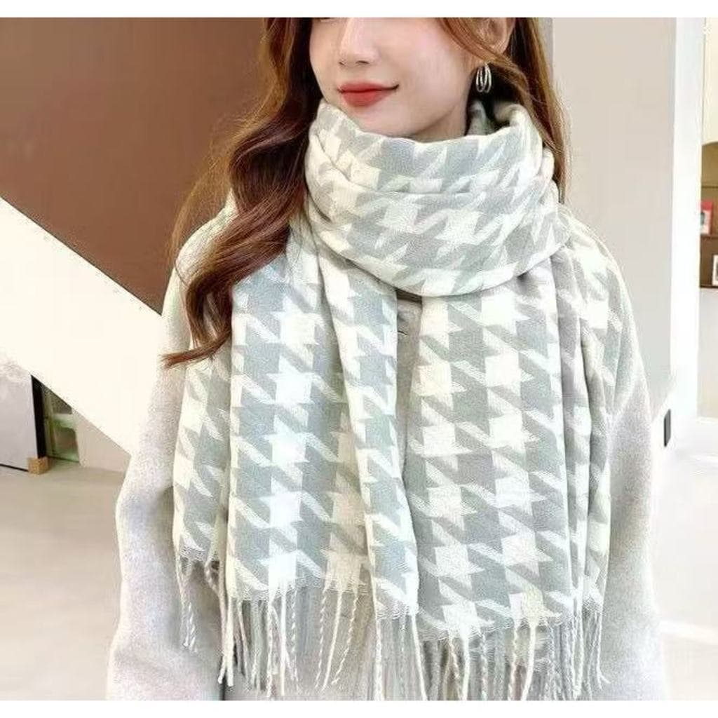 Cachecol Xadrez Feminino Lenço Pashimina Echarpe Masculino Unissex Para Frio Inverno910