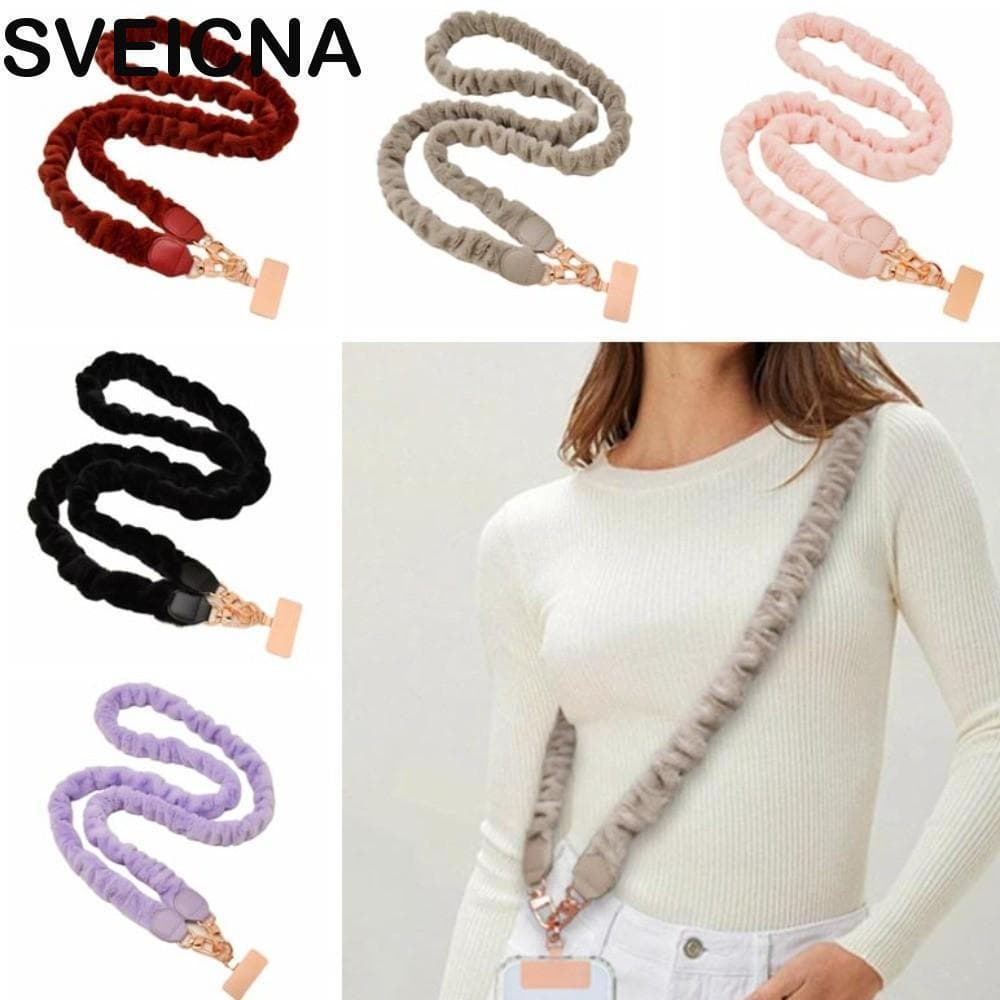 Correia De Telefone Crossbody SVEICNA , Cordão Móvel Pendurado No Pescoço Longo , Corrente Com Fivela De Metal