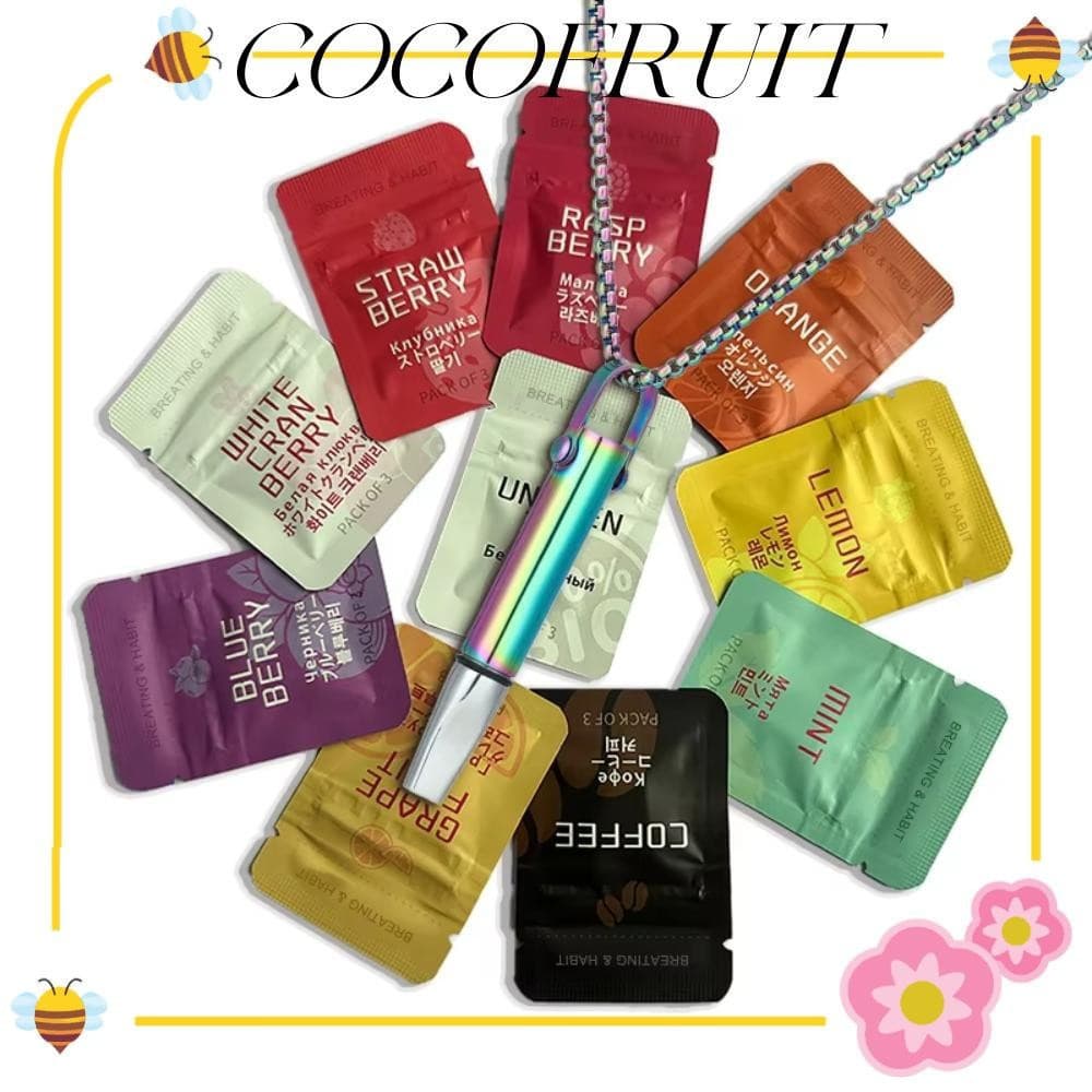 Colar De Apito COCOFRUIT , Com Núcleo De Algodão , Resistência À Respiração , Alívio De Ansiedade , Relaxamento