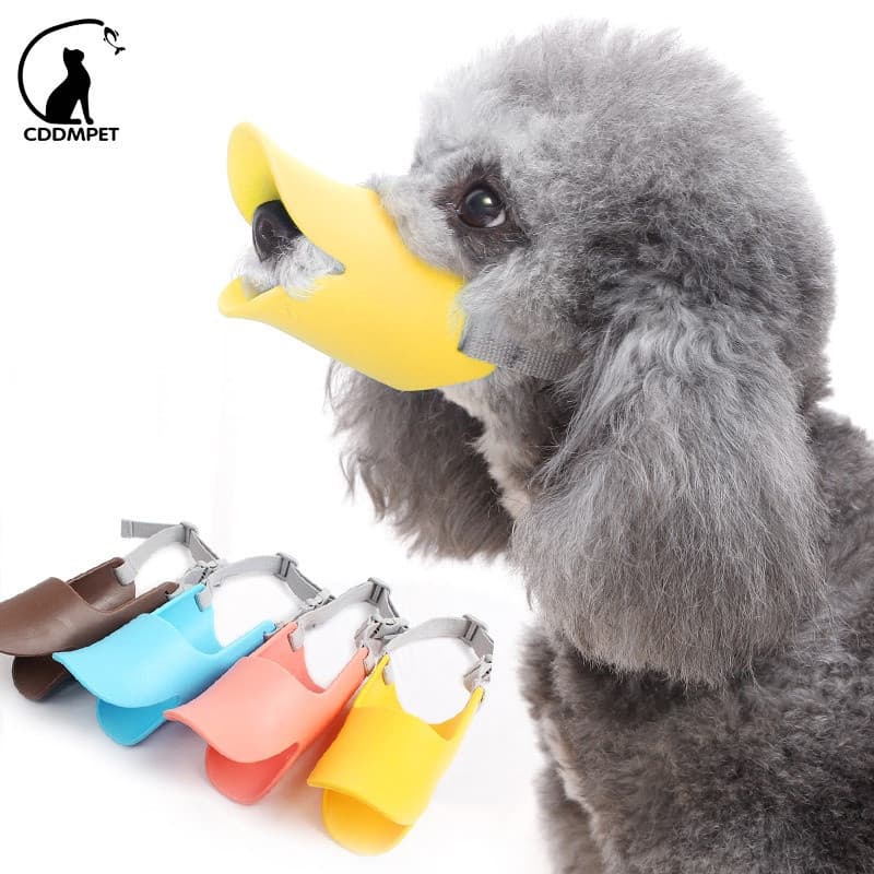 Focinheira De Silicone Para Cachorro Cães Máscara A Boca Do Pato Anti-Mordida Parar O Latido