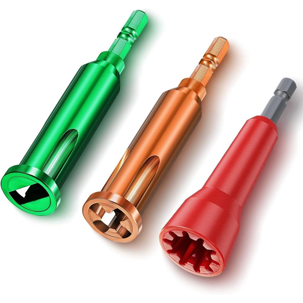 Ferramenta Feekoon Wire Twister para Furadeira, 3 Peças de Conectores para Torcer Fios, Desencapador de 3/5 Vias e Ferra