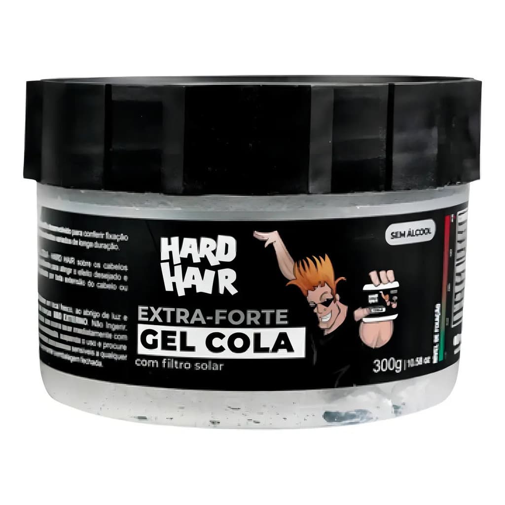 Gel Cola Capilar Extra Forte Hard Hair Incolor 300g