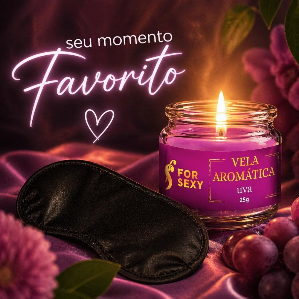 Kit Clima Perfeito com Vela Aromática + Venda para Momentos Íntimos