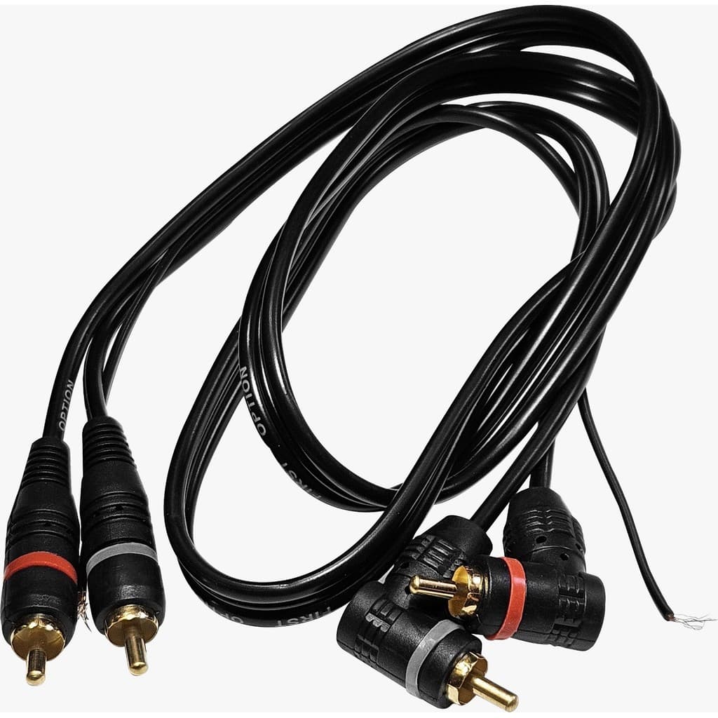 Cabo Passagem Rca Fo-Rca-B1M 1Metro(2 Macho Reto + 2 Macho Angular) Alta Performance