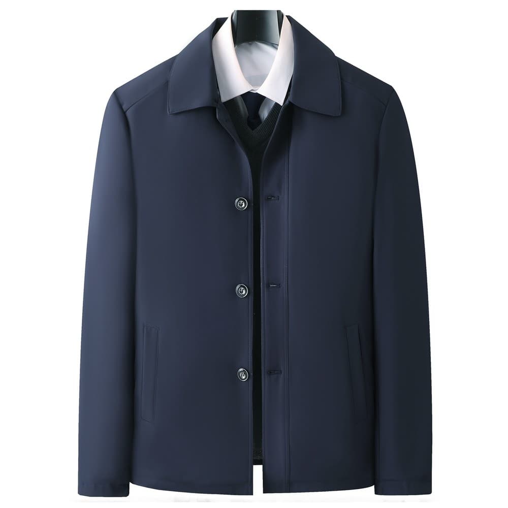 Pai de meia-idade usar roupas de inverno velo engrossado casaco de meia-idade idosos jaqueta masculina outono vitória