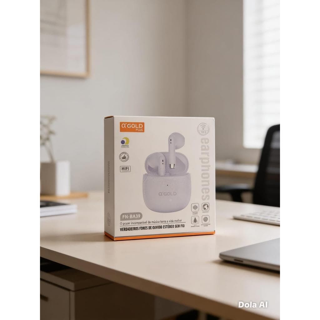Fone de Ouvido Sem Fio Bluetooth 5.3 AGOLD  Som Potente