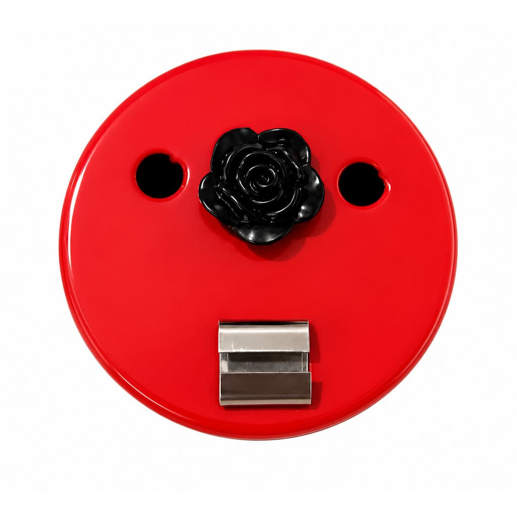 Ofertório Pombagira Rosa Negra Alumínio Porta Cigarrilha Umbanda Rituais Alta Qualidade Durável