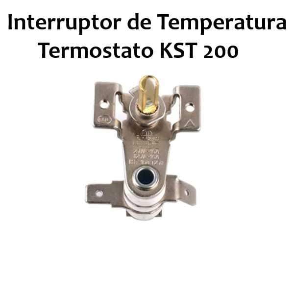 Interruptor de temperatura ajustável 250v 16a, termostato bimetálico de aquecimento KST-200 para aquecedores elétricos