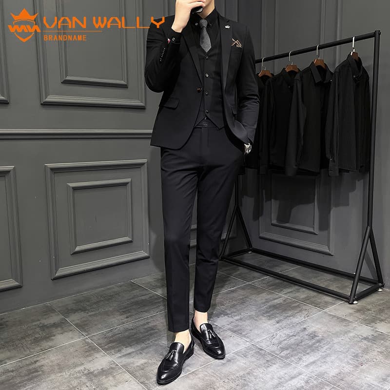 Terno masculino de negócios Formal wear Casual profissional wear fino ajuste britânico na moda moda noivo terno de casam