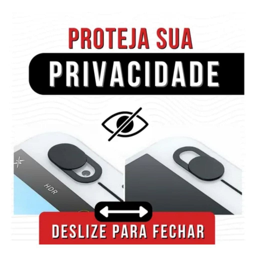 Adesivo de privacidade para webcam / Câmera Frontal / Universal / Capa de Câmera Anti Espião Celular, Notebook, Tablet.