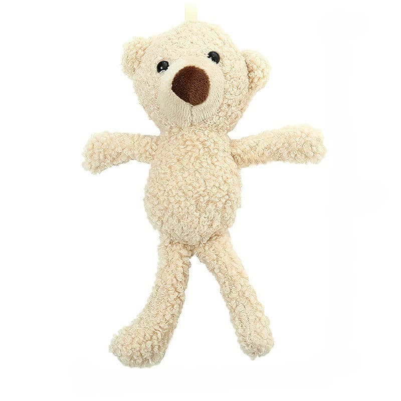 Pequeno urso de pelúcia brinquedo de pelúcia boneca bonito Mini boneca dos desenhos animados saco de escola das criança