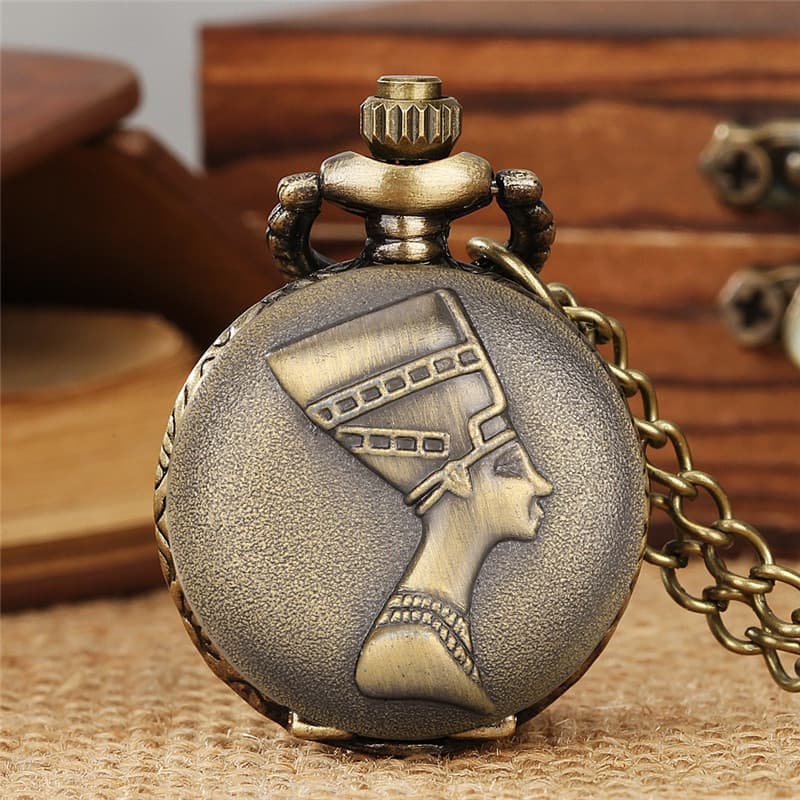 Antigo Commoners Design Homens Mulheres Número Árabe Relógio De Bolso Analógico De Quartzo Com Corrente Longa
