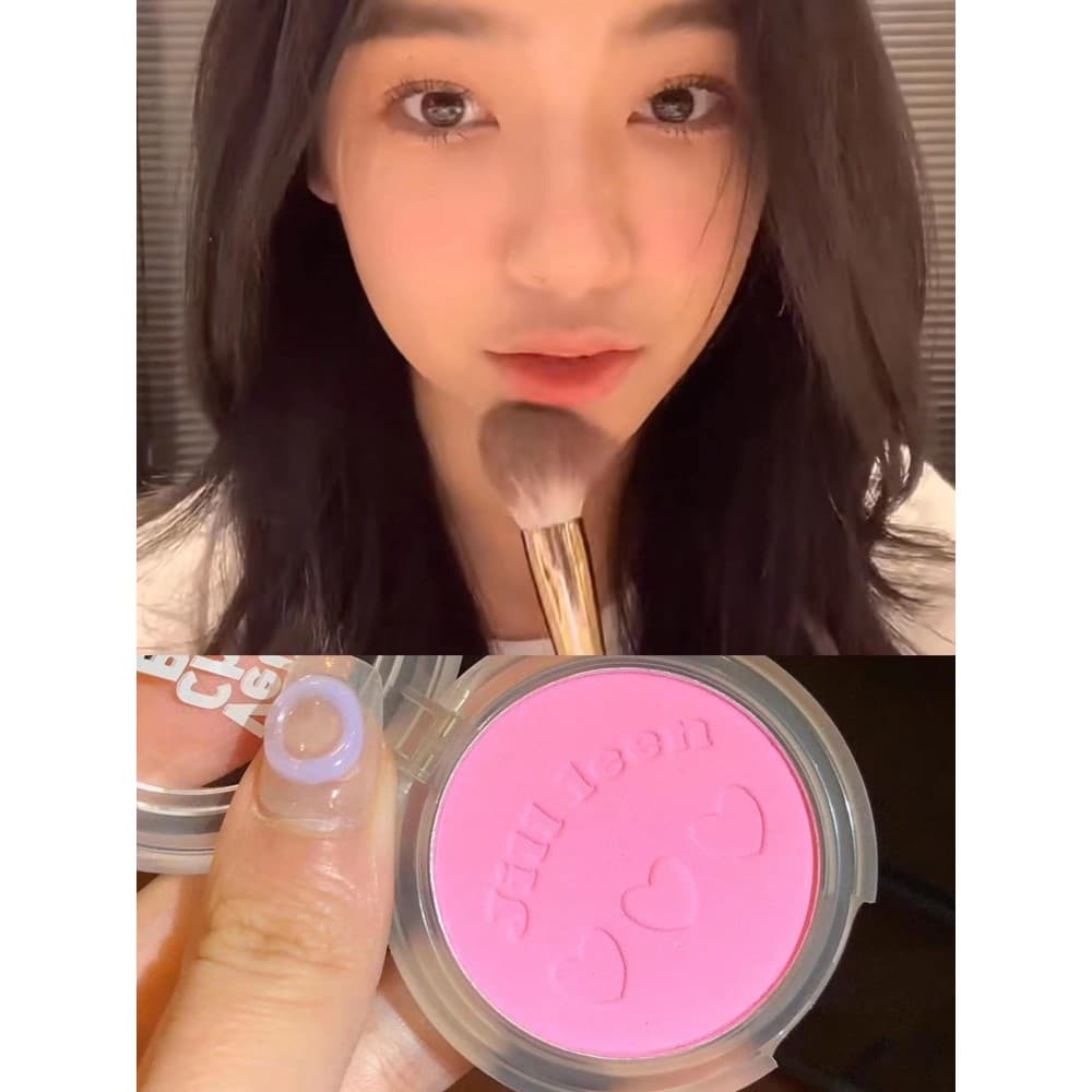 Yi Mengling Mesmo Estilo JILL LEEN Monocromático Blush Roxo 18 Sol Vermelho Reparação Capacidade 02 Expansão Cor jilllee