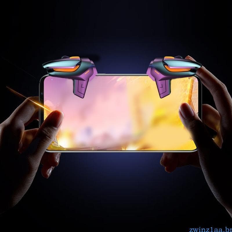 zwinz1aa Controlador Jogo Atiradores Botão Gatilhos Telefone Acessório Jogos 4 6 Dedo Gatilho Móve